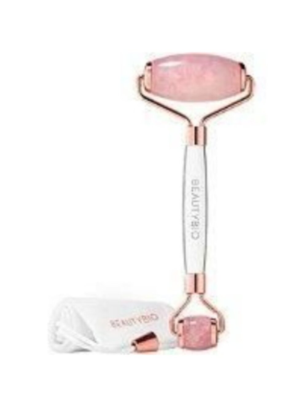 MSRP $65 | BeautyBio Rose Quartz Dual-Ended Face & Eye Roller – NIB